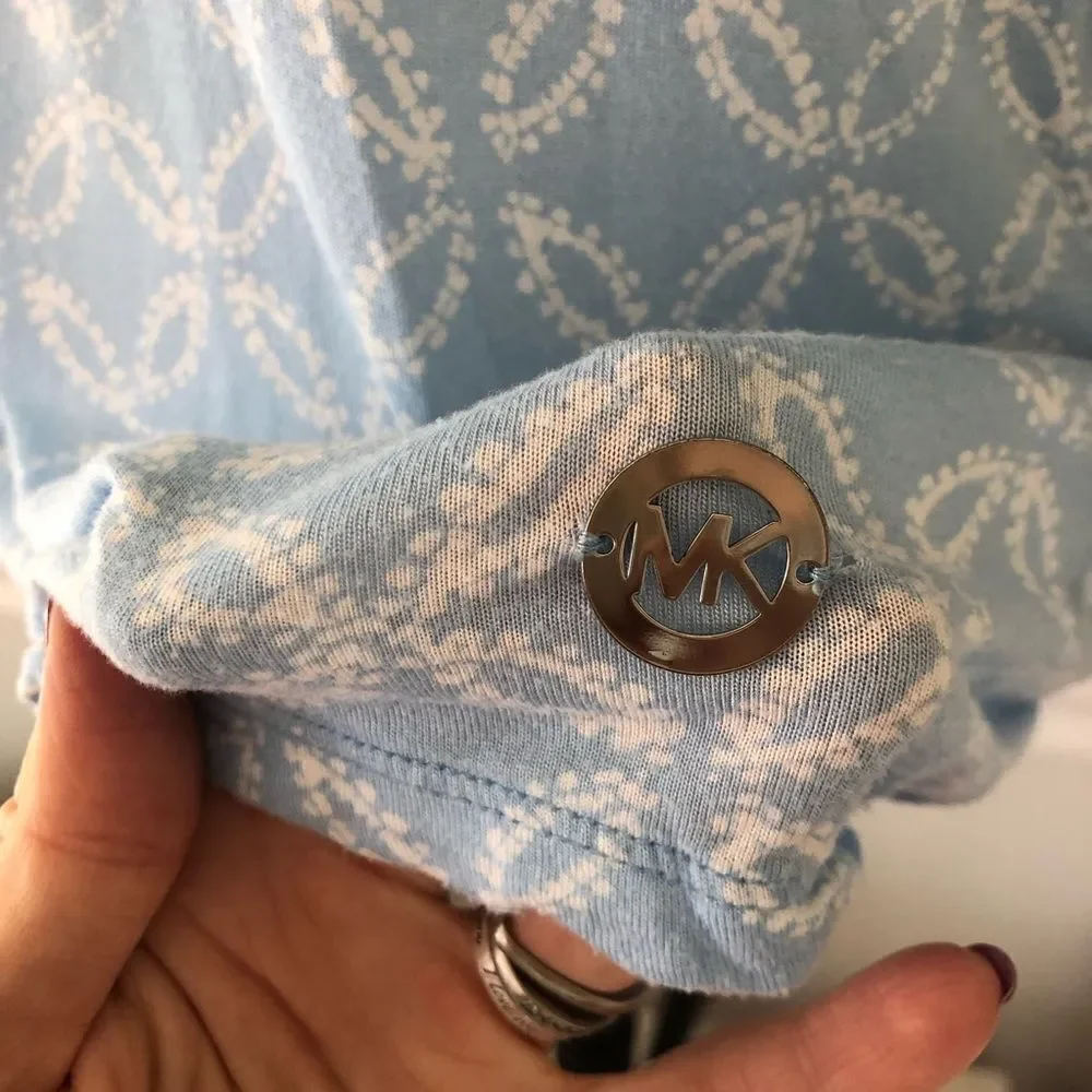 Michael Kors‎ Logo Short Sleeve T-Shirt with Gold Accent Size Small